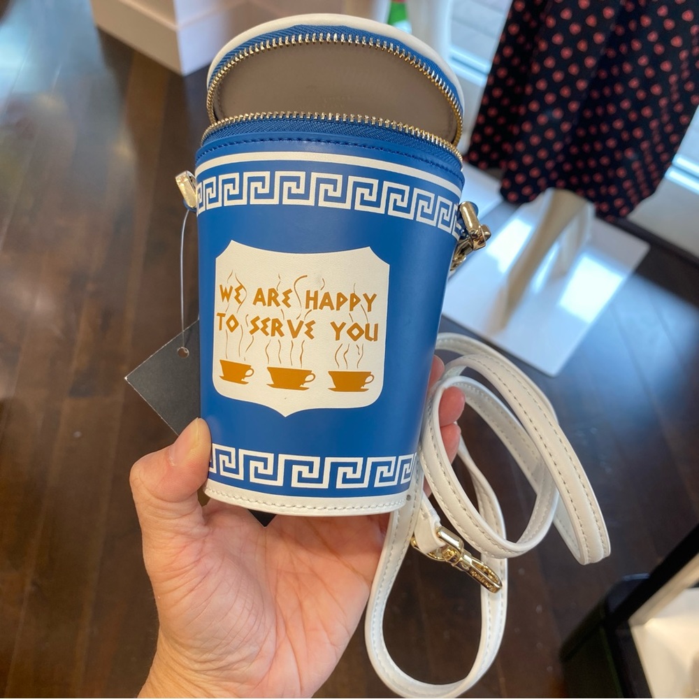 ♠️Kate Spade Coffee Break 3D Coffee Cup Crossbody NWT KF485